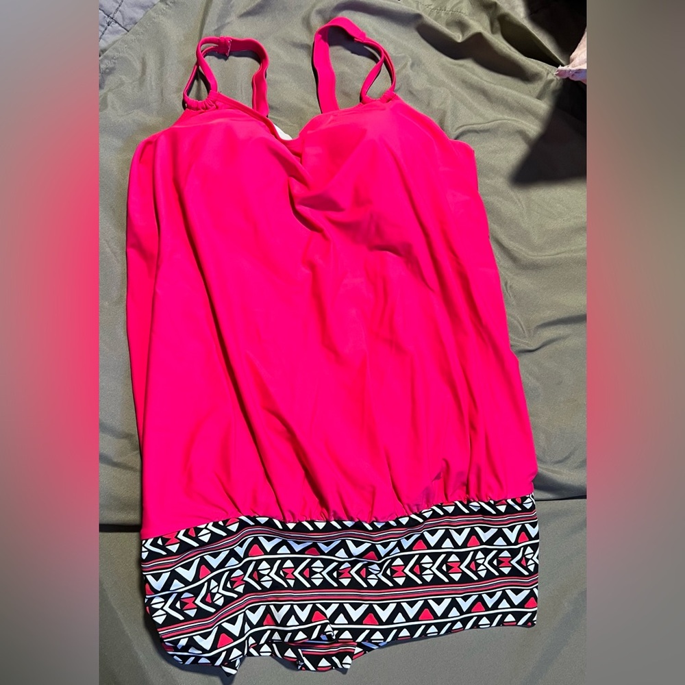 HOT PINK TANKINI TOP ONLY